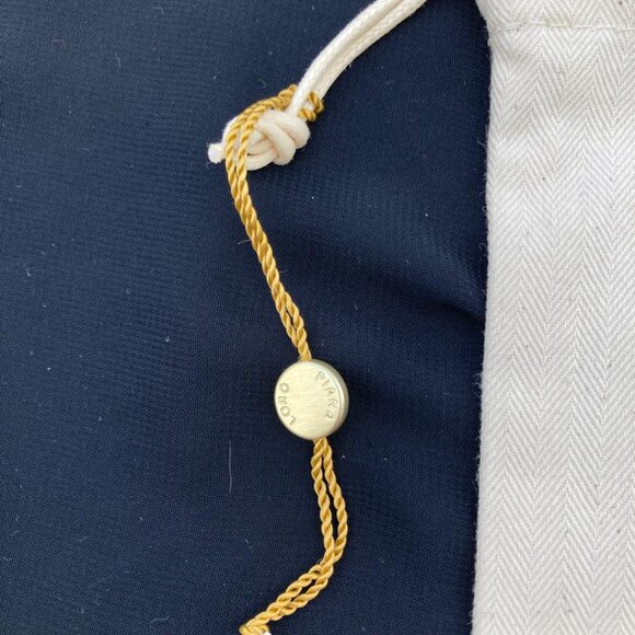 Loro Piana Dust Bag Cream Drawstring Wallet Shoe Storage Cover 16x12 - Picture 12 of 13